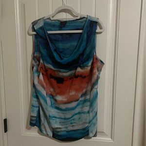 sleeveless blouse with elegant design